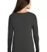 District Made DM413    Ladies Drapey Long Sleeve T Charcoal back view