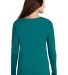 District Made DM413    Ladies Drapey Long Sleeve T Teal back view