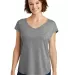 District Made DM416    Ladies Drapey Cross-Back Te Heathered Nick front view
