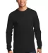 Port & Company PC61LST - Tall Long Sleeve Essentia Jet Black front view