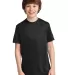 Port & Co PC380Y mpany   Youth Performance Tee Jet Black front view