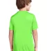 Port & Co PC380Y mpany   Youth Performance Tee Neon Green back view