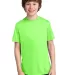 Port & Co PC380Y mpany   Youth Performance Tee Neon Green front view