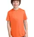 Port & Co PC380Y mpany   Youth Performance Tee Neon Orange front view