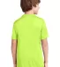 Port & Co PC380Y mpany   Youth Performance Tee Neon Yellow back view