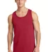 Port & Company PC54TT Core Cotton Tank Top Red front view