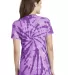 Port & Company LPC147V Ladies Tie-Dye V-Neck Tee Purple back view