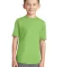Port & Company PC381Y Youth Performance Blend Tee Lime front view