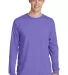 Port & Co PC099LSP mpany   Pigment-Dyed Long Sleev Amethyst front view