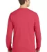 Port & Co PC099LSP mpany   Pigment-Dyed Long Sleev Poppy back view