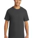 Port & Company PC61PT Tall Essential Pocket Tee in Charcoal front view