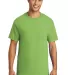 Port & Company PC61PT Tall Essential Pocket Tee in Lime front view