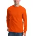 Port & Co PC61LSPT mpany   Tall Long Sleeve Essent Orange front view