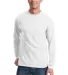 Port & Co PC61LSPT mpany   Tall Long Sleeve Essent White front view