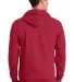 Port & Co PC90ZHT mpany   Tall Essential Fleece Fu Red back view