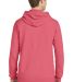 Port & Co PC098H mpany   Pigment-Dyed Pullover Hoo Fruit Punch back view