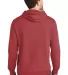 Port & Company PC098H Pigment-Dyed Pullover Hooded Redrock back view