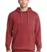 Port & Company PC098H Pigment-Dyed Pullover Hooded Redrock front view