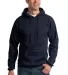 Port & Company PC90HT Tall Essential Fleece Pullov Navy front view