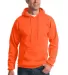 Port & Company PC90HT Tall Essential Fleece Pullov Safety Orange front view