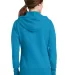 Port & Company LPC78ZH Ladies Core Fleece Full-Zip Neon Blue back view