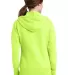 Port & Company LPC78ZH Ladies Core Fleece Full-Zip Neon Yellow back view