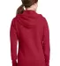 Port & Company LPC78ZH Ladies Core Fleece Full-Zip Red back view