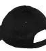 Port & Company YCP80 - Youth Six-Panel Twill Cap Black back view