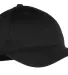 Port & Company YCP80 - Youth Six-Panel Twill Cap Black front view