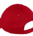 Port & Company YCP80 - Youth Six-Panel Twill Cap Red back view
