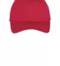 Port & Co C914 mpany   Six-Panel Unstructured Twil True Red front view