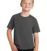 Port & Company PC450Y Youth Fan Favorite Tee Charcoal front view
