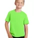Port & Company PC450Y Youth Fan Favorite Tee Flash Green front view