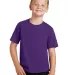Port & Company PC450Y Youth Fan Favorite Tee Team Purple front view