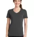Port & Co LPC381V mpany   Ladies Performance Blend Charcoal front view