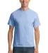 Port & Co PC55T mpany   Tall Core Blend Tee Light Blue front view