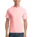 Port & Co PC55T mpany   Tall Core Blend Tee Pale Pink front view