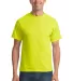 Port & Co PC55T mpany   Tall Core Blend Tee Safety Green front view