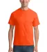 Port & Co PC55T mpany   Tall Core Blend Tee Safety Orange front view