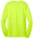 Port & Co PC55LST mpany   Tall Long Sleeve Core Bl Safety Green back view
