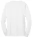 Port & Co PC55LST mpany   Tall Long Sleeve Core Bl White back view