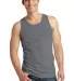 Port & Co PC099TT mpany   Pigment-Dyed Tank Top Pewter front view
