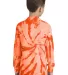 Port & Company PC147YLS Youth Tie-Dye Long Sleeve  Orange back view