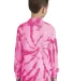 Port & Company PC147YLS Youth Tie-Dye Long Sleeve  Pink back view