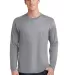Port & Company PC450LS Long Sleeve Fan Favorite Te Athletic Hthr front view