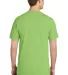 Port & Co PC099P mpany   Pigment-Dyed Pocket Tee Limeade back view
