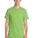 Port & Co PC099P mpany   Pigment-Dyed Pocket Tee Limeade front view