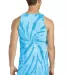 Port & Company PC147TT Tie-Dye Tank Top Turquoise back view