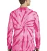 Port & Co PC147LS mpany   Tie-Dye Long Sleeve Tee Pink back view