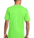 Port & Company PC380 Performance Tee in Neon green back view